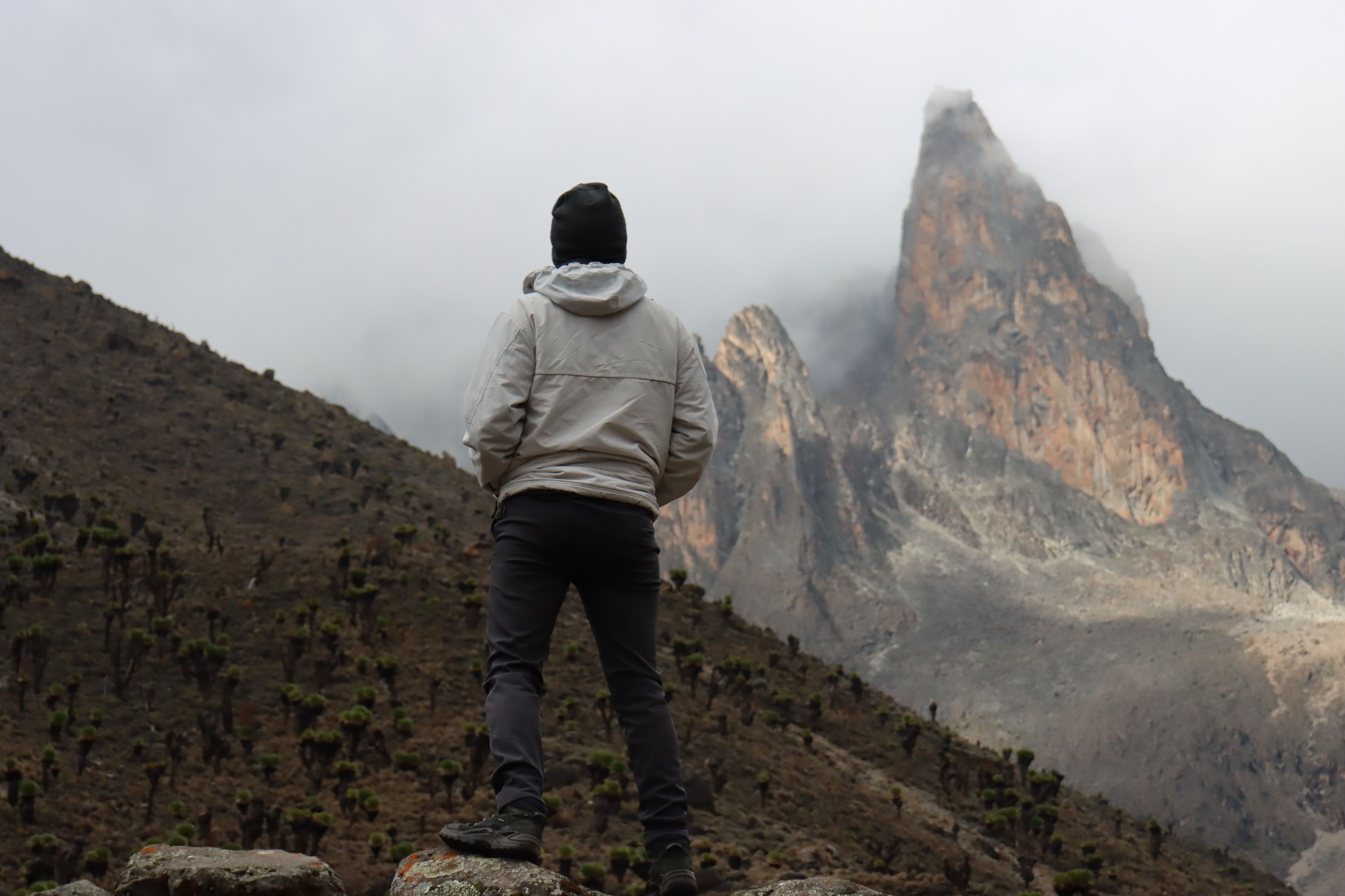 Majestic African Mountain Summit at Sunrise