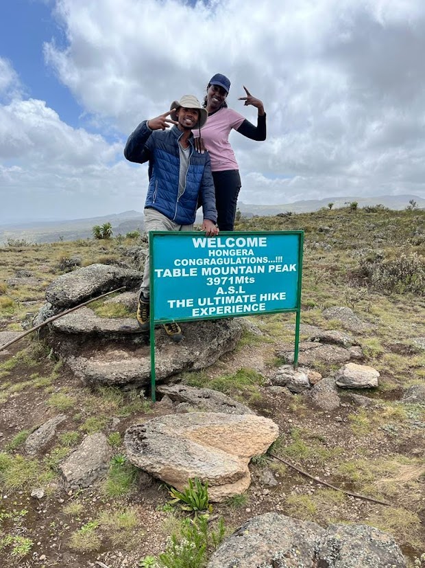 The flat-topped peak of Table Mountain.