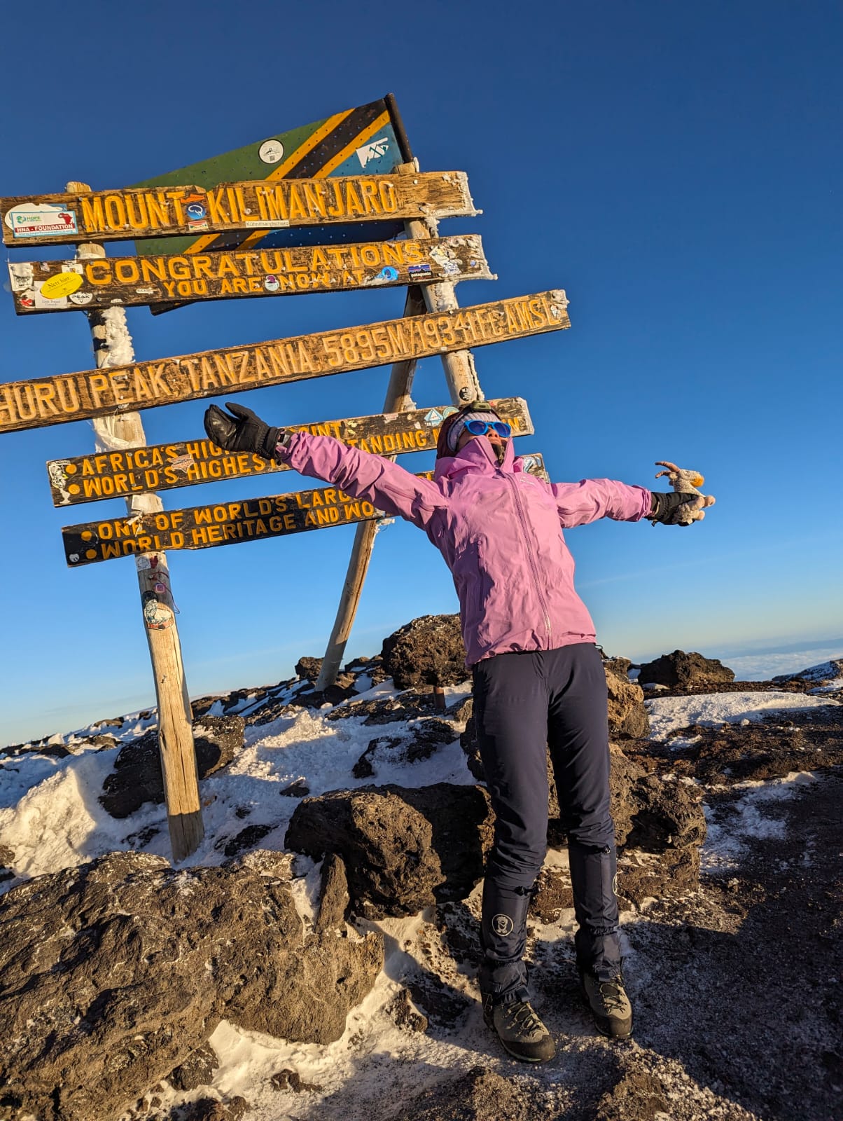 Crossing the Shira Plateau on Kilimanjaro.
